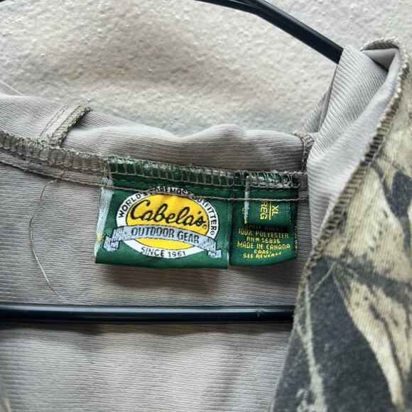 Cabela's Jacket Mens XL Camo Mossy Oak Hooded Vintage Field Coat Zip Whitetail - Picture 2 of 10